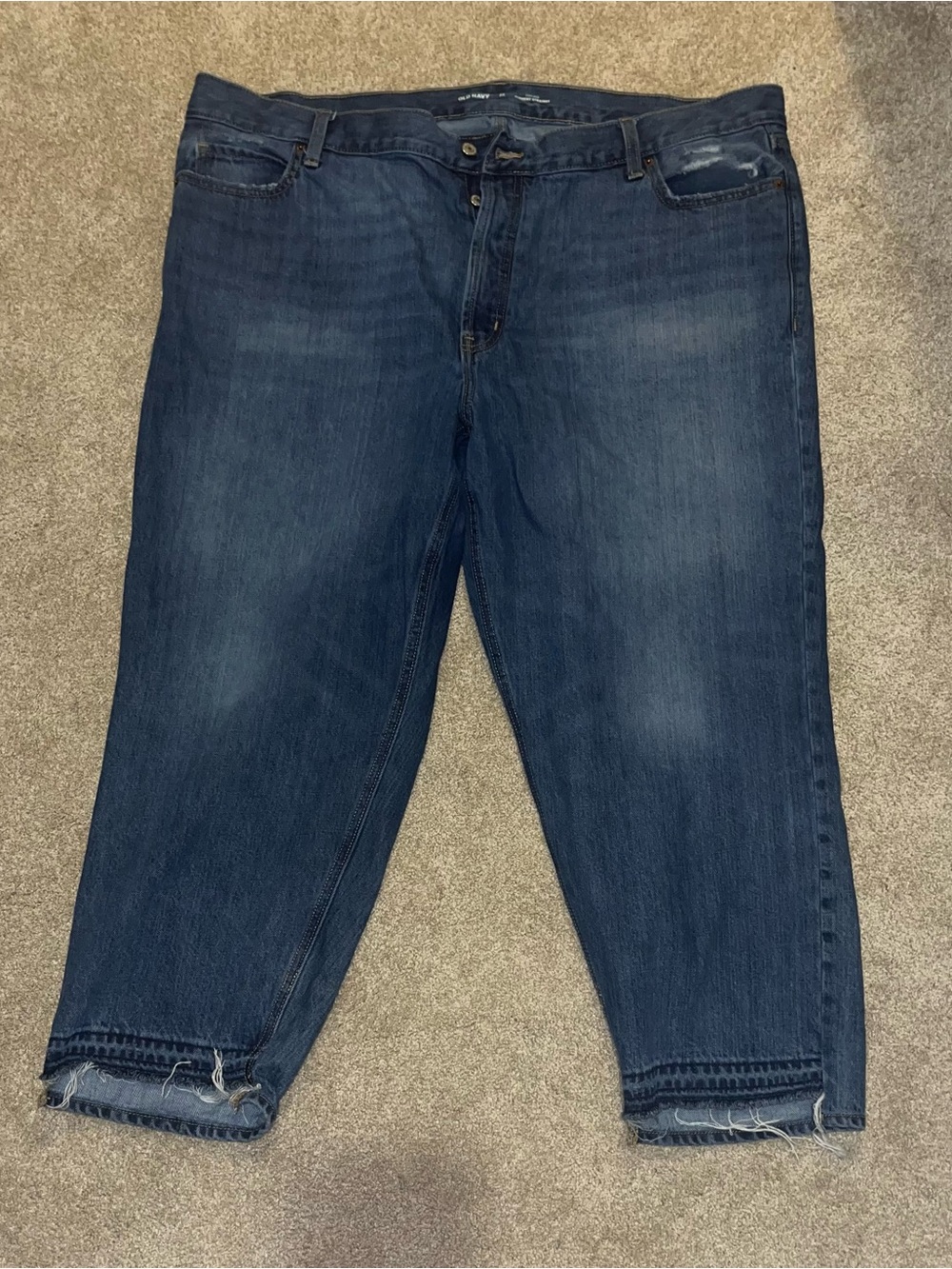 Old Navy Women’s Dark Blue Button up Jeans
